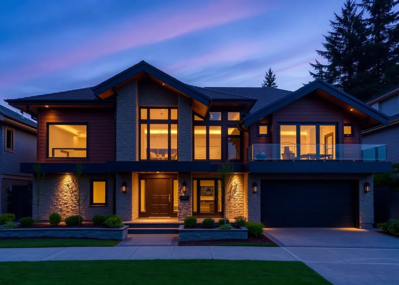 Modern luxury residential home in Vancouver, BC